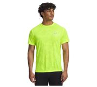 Under Armour Men's Launch Camo Short Sleeve, Soft and Lightweight Men's T-Shirt with Side-Vent Hem, Comfortable Gym Top for Workouts,High Vis Yellow / / Reflective,LG