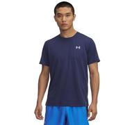 Under Armour Men's Launch Short Sleeve, Soft and Lightweight Men's T-Shirt, Essential Running Top with Reflective Detailing for Visibility,Washed Navy / / Reflective,XL