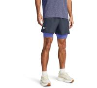 Under Armour Mens Launch SW 7 2N1 Shorts Sports Bottoms Downpour Grey S
