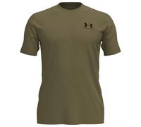 Under Armour Mens Left Chest Logo T-Shirt - Green/Black/Black - LG