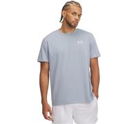 Under Armour Mens Logo Embroidered Heavyweight T-Shirt Short Blue XL