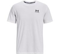 Under Armour Men's Short-Sleeve Graph Ua Logo Embroidered Heavyweight Short Sleeve, White, 1373997-100, XL