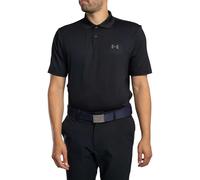 Under Armour Men's Matchplay Logo Loose Polo Shirt, Black/Pitch Gray, M