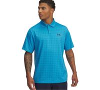 Under Armour Mens Matchplay Printed Polo Colour: Blue, Size: 3XL