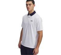 Under Armour Mens Matchplay Printed Polo Colour: White, Size: XXL