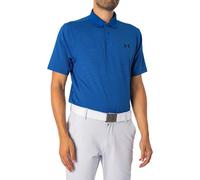 Under Armour Mens Matchplay Stripe Polo Large Blue