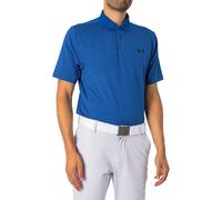 Under Armour Mens Matchplay Stripe Polo Size: Large, Colour: Blue
