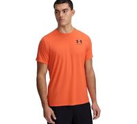 Under Armour Mens Men's HeatGear® Fitted Short Sleeve Tops, Fire / / Black, L