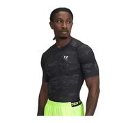 Under Armour Mens Men's HeatGear® Printed Short Sleeve Tops, Black / / White, M