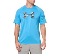 Under Armour Mens Men's UA Tech Print Fill T-Shirt Tops, Ether Blue / / Black, S