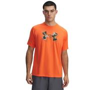 Under Armour Mens Men's UA Tech Print Fill T-Shirt Tops, Fire / / Baroque Green, S