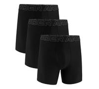 Under Armour Men's Multi-Pack Performance Tech Boxerjock Brief, 6" Inseam, All-Day Comfort & Soft Boxer, Black Solid-Core Pack of 3, 5XL