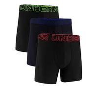 Under Armour Men's Multi-Pack Performance Tech Boxerjock Brief, 6" Inseam, All-Day Comfort & Soft Boxer, Black/Lava, S
