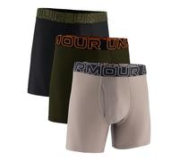 Under Armour Men's Multi-Pack Performance Tech Boxerjock Brief, 6" Inseam, All-Day Comfort & Soft Boxer, Taupe Dusk, XL (Pack of 3)