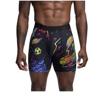 Under Armour Men's Performance Tech Mesh Print, 6" Inseam Boxer Brief, Multi Sport Mountain Dew-Single, XL
