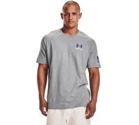 Under Armour Mens New Freedom Banner T-Shirt, Steel Light Heather (035)/Royal, S