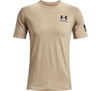 Under Armour Men's New Freedom Flag T-Shirt Desert Sand (290)/Black Large