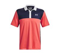 Under Armour Mens Perf Block Polo Shirt Venom Red XL