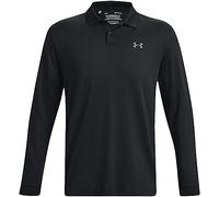 Under Armour Mens Perf Long Sleeve Polo Shirt Black/Grey L