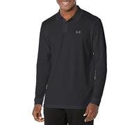 Under Armour Men's Black and Grey Performance 3.0 Long Sleeve Golf Polo Shirt, Size: XXL | American Golf