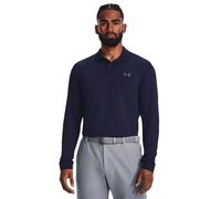 Under Armour Mens Long Sleeve Polo Shirt - Midnight Navy/Pitch Gray - M