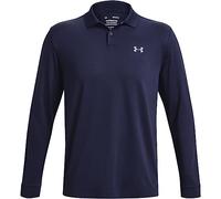 Under Armour Mens Perf Long Sleeve Polo Shirt Midnight Navy XXL
