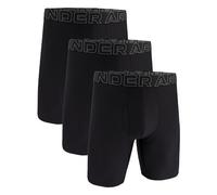 Under Armour Men's Performance Tech 9" 3 Pack Solid Boxer Briefs Black