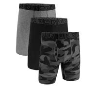 Under Armour Men's Performance Tech Long-Leg Boxerjock Brief Underwear, 9" Inseam, All-Day Comfort & Ultra-Soft, 3-Pack, Black Camo Print, XL