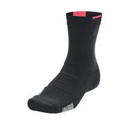 Under Armour Mens Playmaker Mid Cut Crew Socks - Black - Black - M