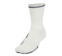 Under Armour Mens Playmaker Mid Cut Crew Socks (Pack of 3) - White - White - L