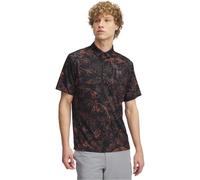 Under Armour UA Playoff 3.0 Men's Golf Polo Shirt, Printed Polo, Black Fire Castle Rock, L