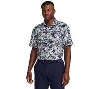 Under Armour Men's Polos, Halo Gray/Matrix Green/Midnight Navy, Large