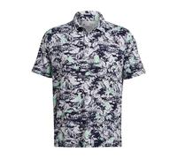 Under Armour Men's Polos, Halo Gray/Matrix Green/Midnight Navy, S