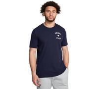 Under Armour Men's Project Rock 7 Short Sleeve T Shirt, (410) Midnight Navy / / White, Medium