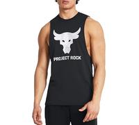 Under Armour Men's Project Rock Brahma Bull Tank Top Tee Shirt 1373787 (US, Alpha, X-Large, Regular, Regular, Black - 004), Black