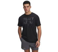 Under Armour Men's Project Rock Metal Short Sleeve T Shirt, (001) Black / / White Clay, Medium