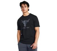 Under Armour Men's Project Rock Payoff Graphic Short Sleeve T Shirt, (001) Black / / Downpour Gray, Large