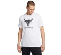 Under Armour Men's Project Rock Payoff Graphic Short Sleeve T Shirt, (100) White / / Black, Medium