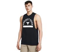 Under Armour Men's Project Rock Payoff Graphic Sleeveless T Shirt, (001) Black / / White, XL