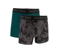 Under Armour Men's Project Rock Performance Tech Mesh Boxerjock Brief, 5" Inseam, 2-Pack, All-Day Comfort Boxer, Black Escape Camo, XL