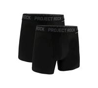 Under Armour Men's Project Rock Performance Tech Mesh Boxerjock Brief, 5" Inseam, 2-Pack Boxer, Black, L