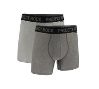 Under Armour Men's Project Rock Boxerjock Brief, Tech Mesh, 5" Inseam, 2-Pack, Castlerock L