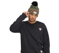 Under Armour Men's Project Rock Red One Pom Beanie, Marine OD Green/Red, One Size Fits Most