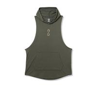 Under Armour Men's Project Rock Snake Sleeveless Hoodie, (310) Baroque Green / Bayou / White, L