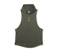 Under Armour Men's Project Rock Snake Sleeveless Hoodie, (310) Baroque Green / Bayou / White, XL