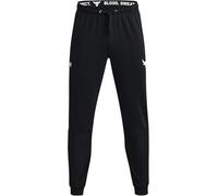 Under Armour Men's Project Rock Terry Joggers, Black / White - 002, Large