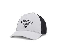 Under Armour Men's Project Rock Trucker Hat, (100) White / Black / Black, One size