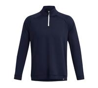 Under Armour Mens Quarter Zip Fleece Top - Midnight Navy - XL - Midnight Navy - 88% Cationic Dyeable Polyester/12% Polyester