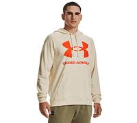 Under Armour Mens Rival Big Logo Hoody - Stone - M