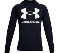 Under Armour Men Rival Fleece Big Logo HD, Sporty running hoodie with loose fit, comfortable and warm hooded jumper for men
